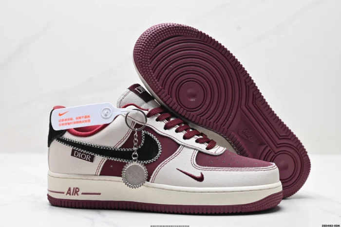 Nike Air Force 1 X Dior Maroonad [1:1] - Image 2