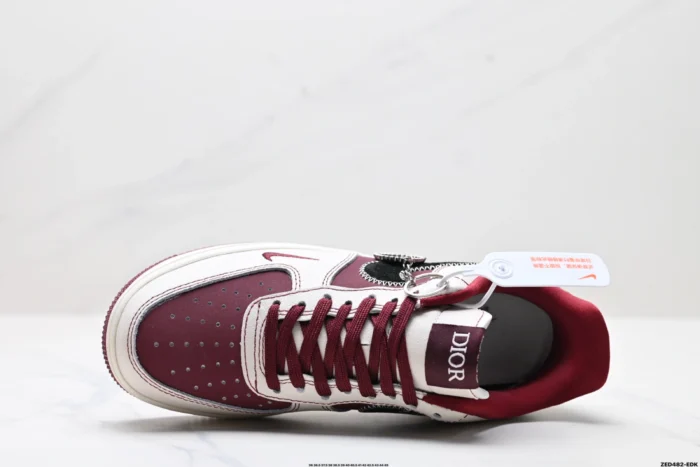 Nike Air Force 1 X Dior Maroonad [1:1] - Image 5