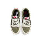 Jordan x Travis Scott Air Jordan 1 Low OG "Medium Olive" [1:1] - Image 2