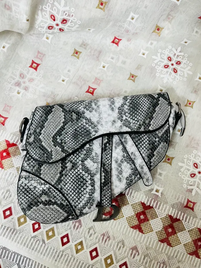 Dior Python and Leather Saddle Bag [1:1] - Image 2